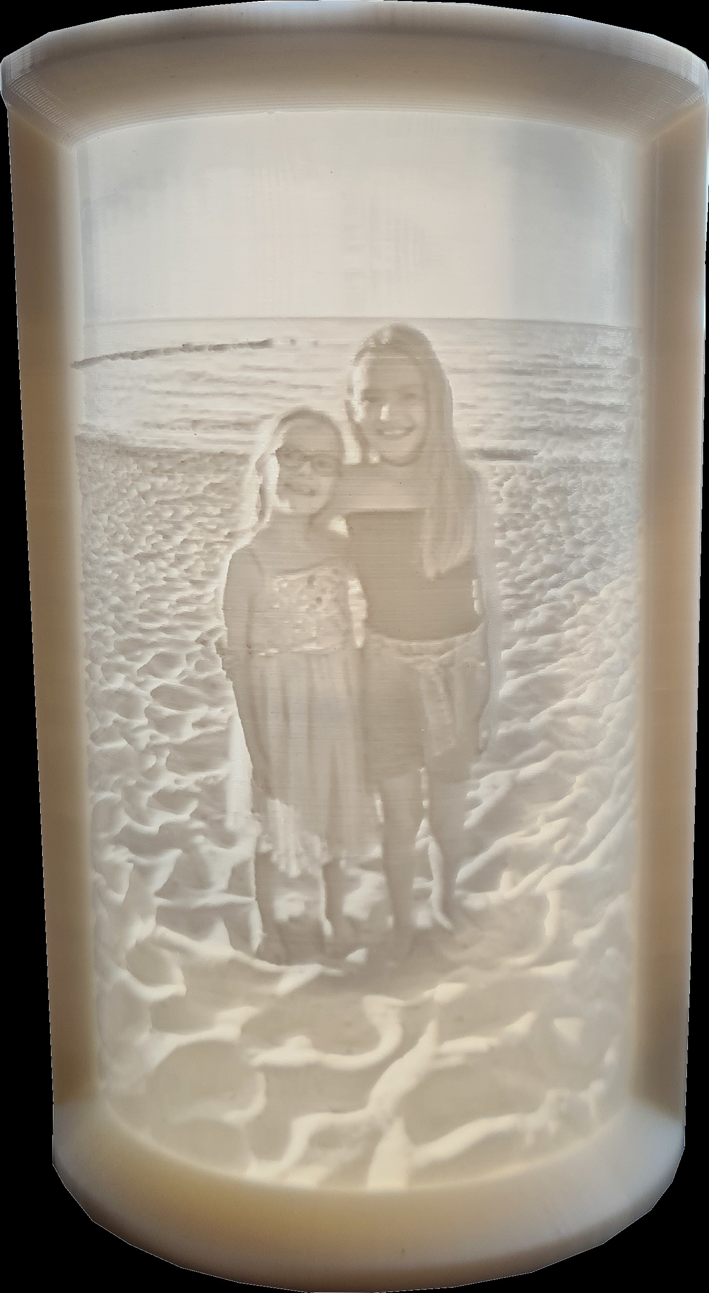 Eiin beleuchtetes Lichtbild