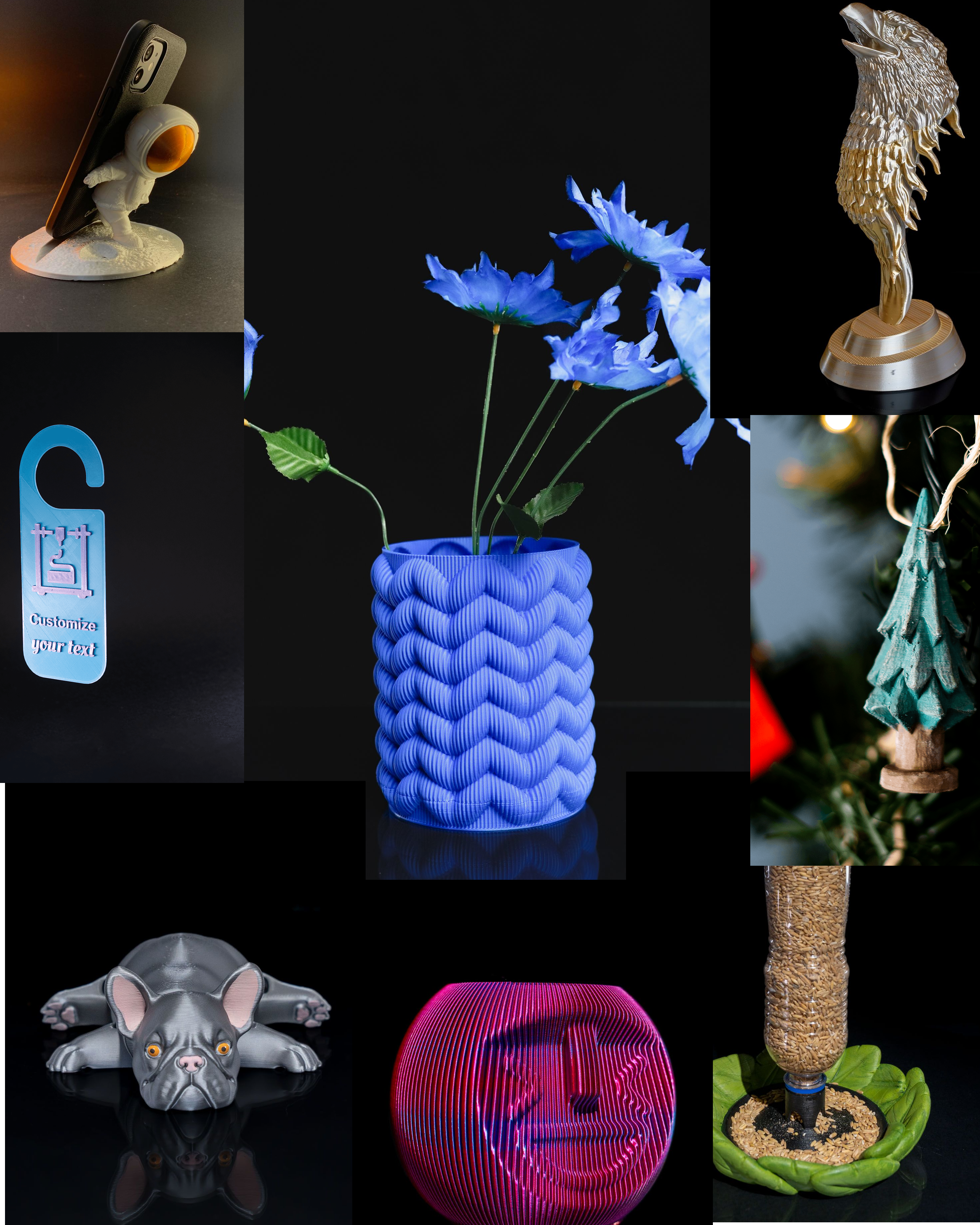 Collage von 3D Modellen